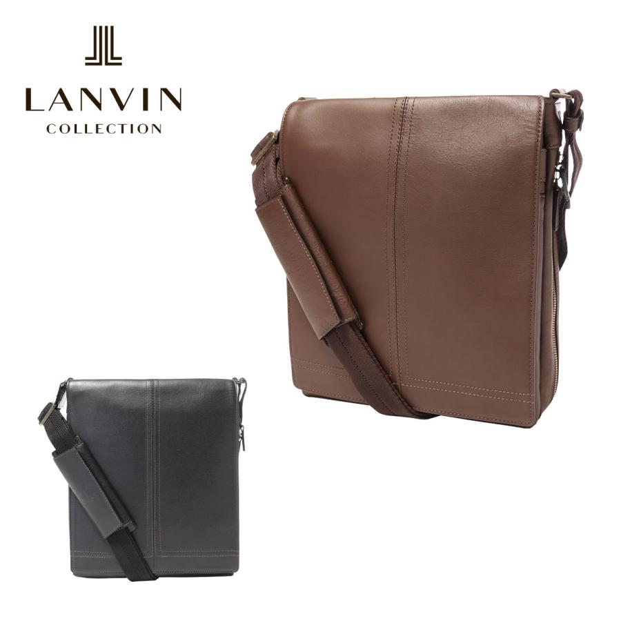 安い売り ランバンコレクション ショルダーバッグ メンズ 日本製 サントル Lanvin Collection 本革 レザー Po5 銀座 Www Gacfmi Org