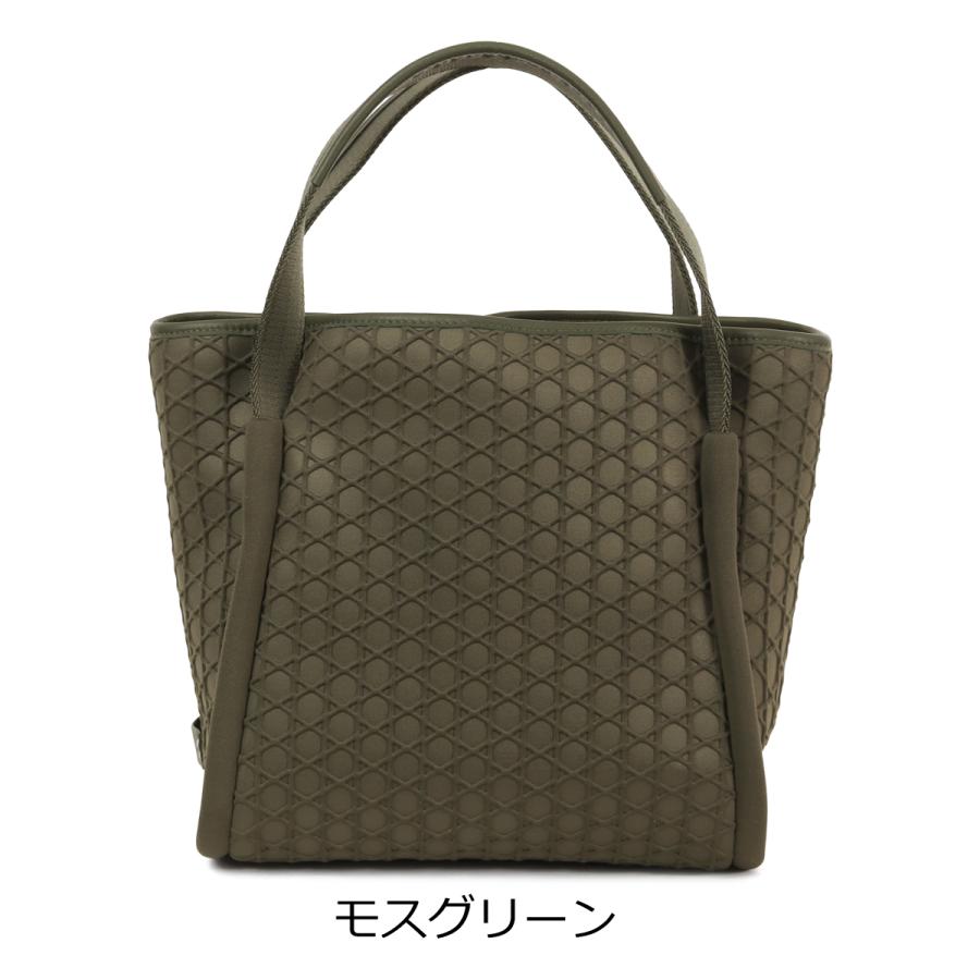 ラクーオ トートバッグ B5 小さめ 軽量 撥水 自立 031604 籠目柄