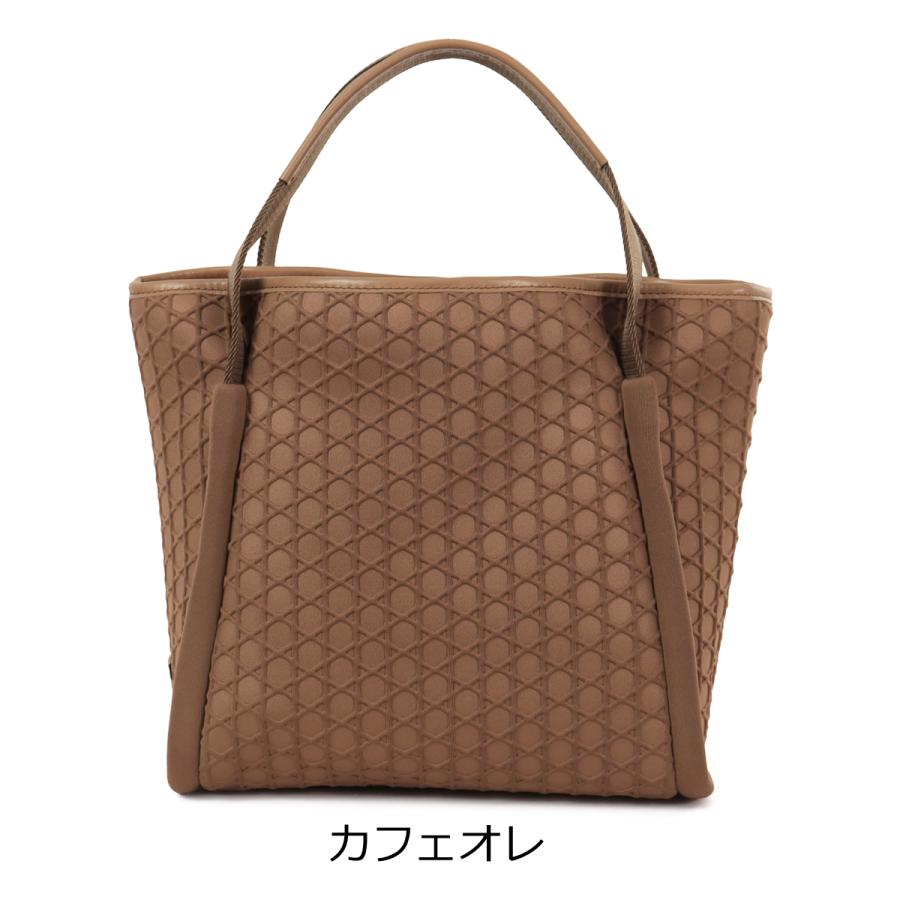 ラクーオ LAQUOH トートバッグ カフェオレ ラクーオ トートバッグ B5 小さめ 軽量 撥水 自立 031604 籠目柄