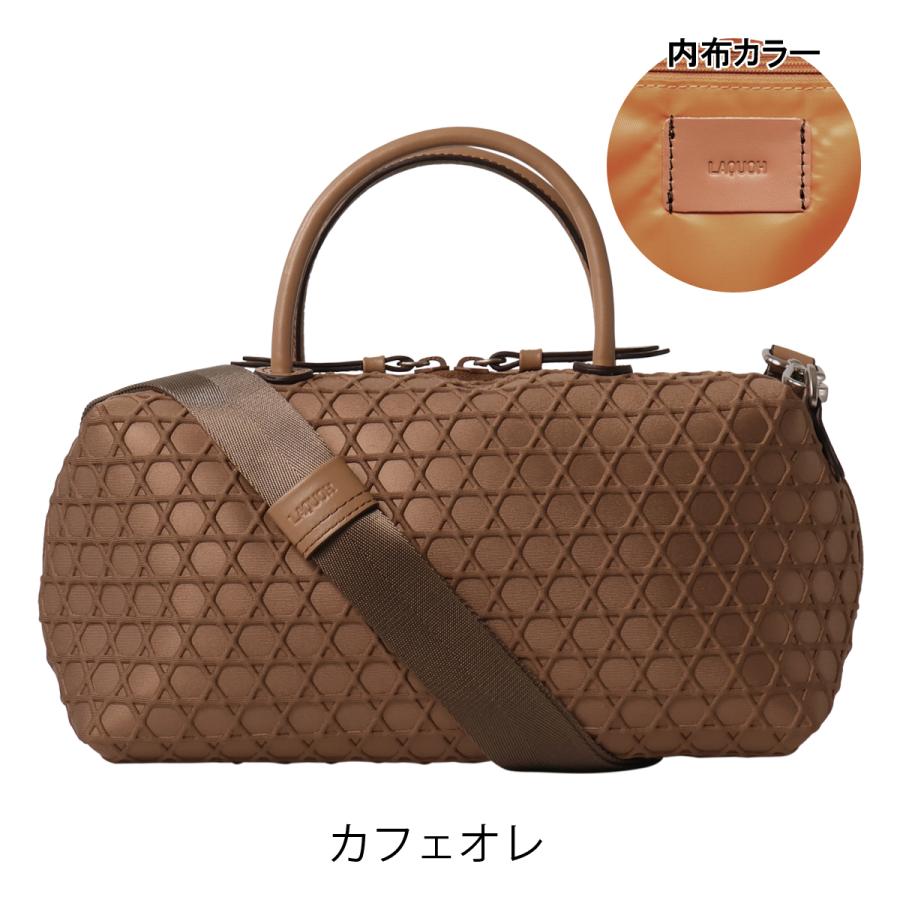 ラクーオ ミニボストンバッグ ショルダーバッグ レディース 撥水