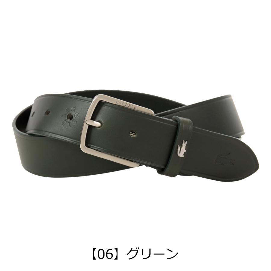 LACOSTE ダークブラウン レザー　ビジネスバッグ　未使用品 LACOSTE（ラコステ） ベルト 本革 LB65610 LACOSTE 牛革 レザー 日本製