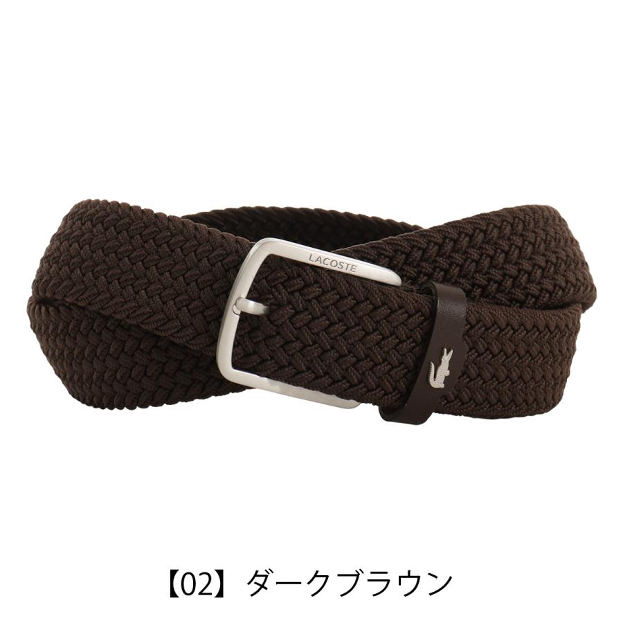 LACOSTE（ラコステ） ベルト 日本製 メッシュベルト ピンタイプ