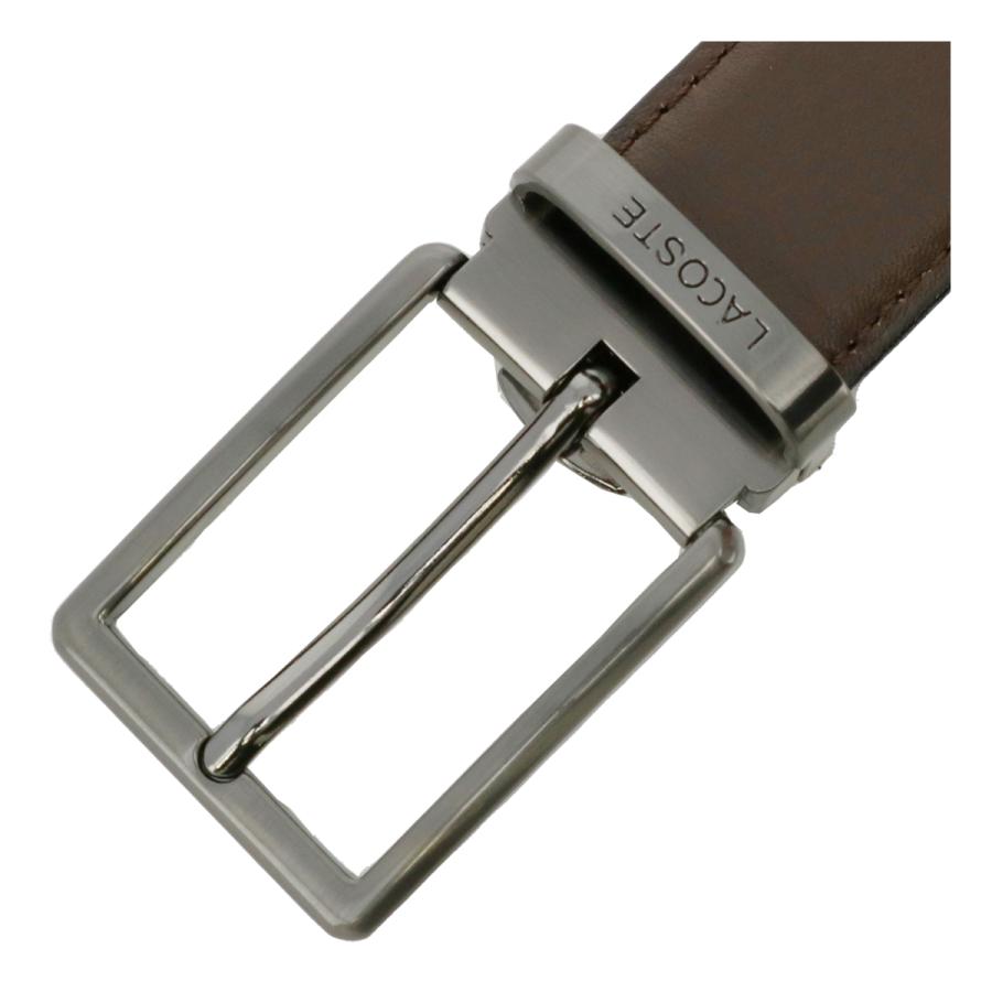 未使用 LACOSTE リバーシブル本革ベルト Amazon | [ラコステ] BELT [公式] リバーシブル革ベルト ダーク
