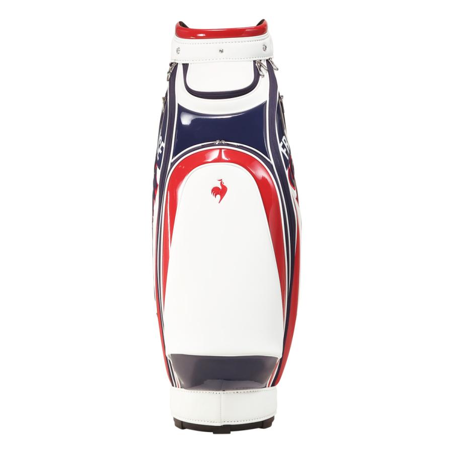 【美品】 ルコックスポルティフ キャディバッグ カート型 6分割 ネイビー ルコックスポルティフ（lecoqsportif）（メンズ）ゴルフ キャディ