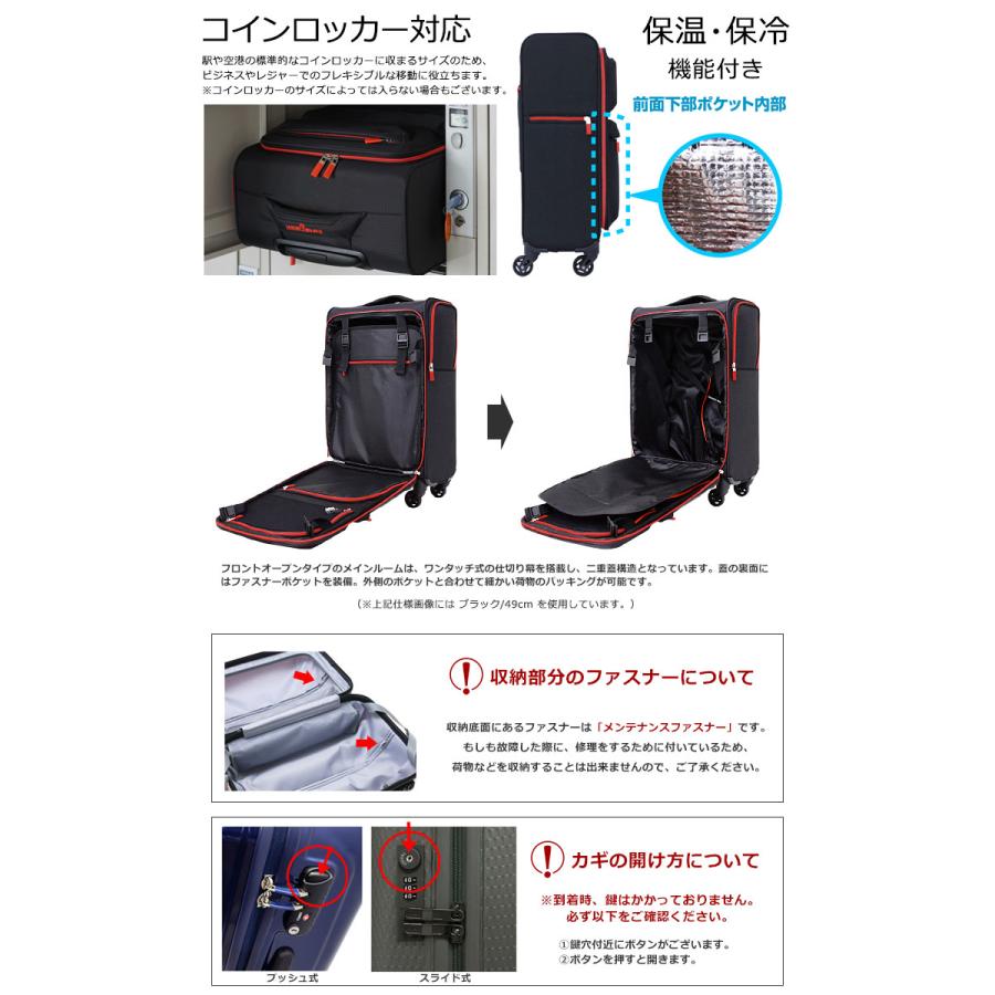 LEGEND WALKER（レジェンドウォーカー） スーツケース 4輪 縦型 機内