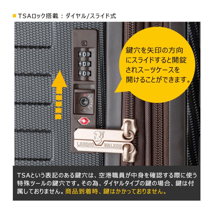 LEGEND WALKER（レジェンドウォーカー） スーツケース ファスナー