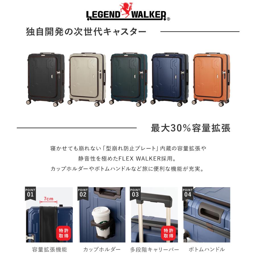 【美品】Legend Walker スーツケース TSA搭載 37L LEGEND WALKER（レジェンドウォーカー） スーツケース 機内持ち込み