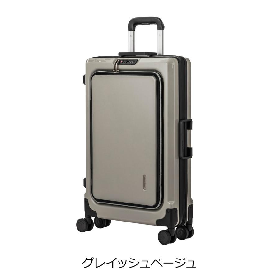 レジェンドウォーカー スーツケース 拡張キャリー フロントオープン 55L 60cm 4kg FIT 6031-60 LEGEND WALKER 1年保証 キャリーケース キャリーバッグ 薄型の画像