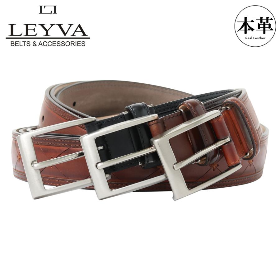 【レビュー投稿で+5％還元】レイバ ベルト メンズ 404 LEYVA 本革 レザー ピン式 クリスマス_mp レイバ ベルト メンズ 404 LEYVA 本革 レザー ピン式 : サックスバー