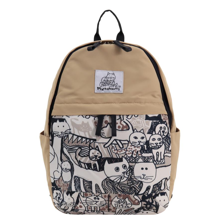 Manhattaner's マンハッタナーズ　猫柄リュック　新品未使用 Manhattaner's（マンハッタナーズ） リュック 猫 レディース 71-2471