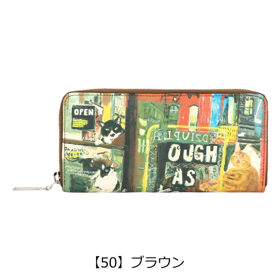 Manhattaner's マンハッタナーズ 長財布 ラウンドファスナー 本