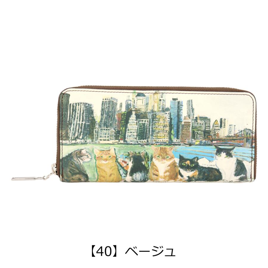 Manhattaner's（マンハッタナーズ） 長財布 ラウンドファスナー 本革