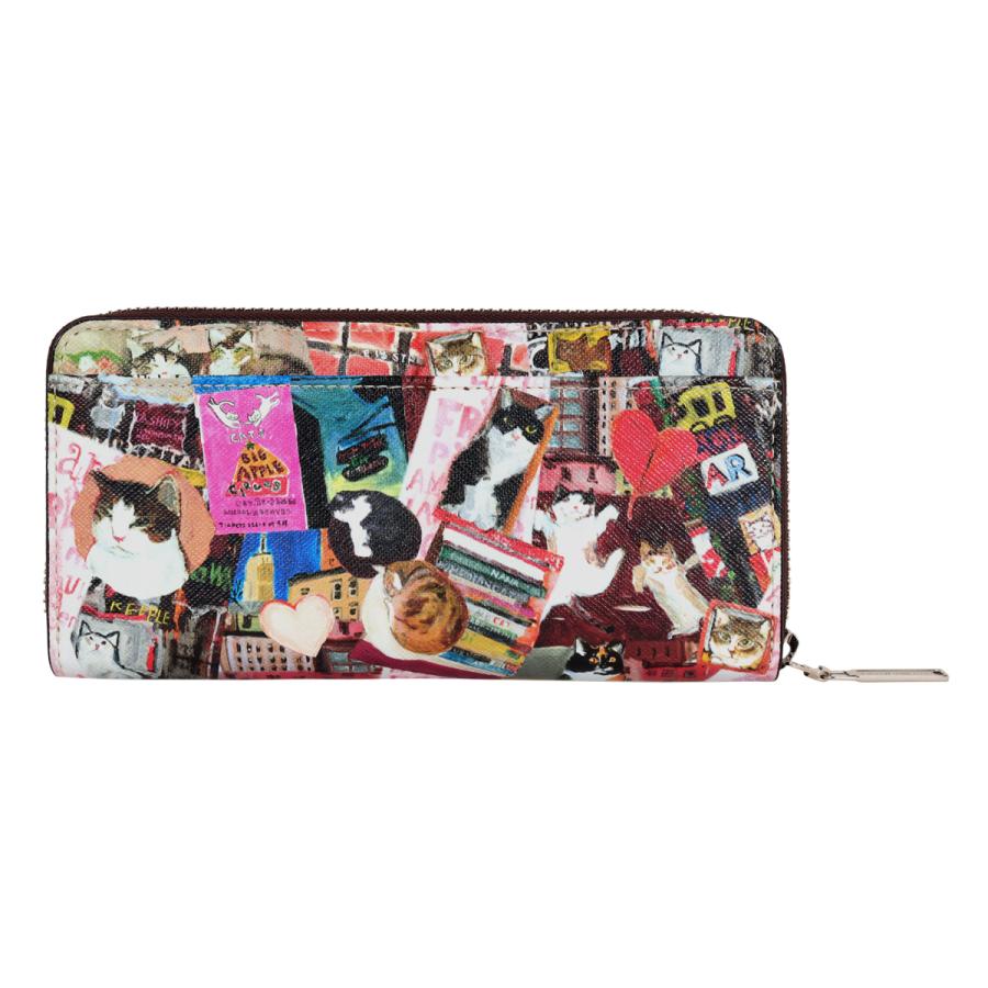 新品 Manhattaner's ライブリーパース ウォレット 2つ折り財布 ライブリーキャッツ 0751667 猫 マンハッタナーズ レディース 5CH/D07173/LPR06/ Manhattaner's（マンハッタナーズ） 二つ折り財布 ライブリーパース 猫
