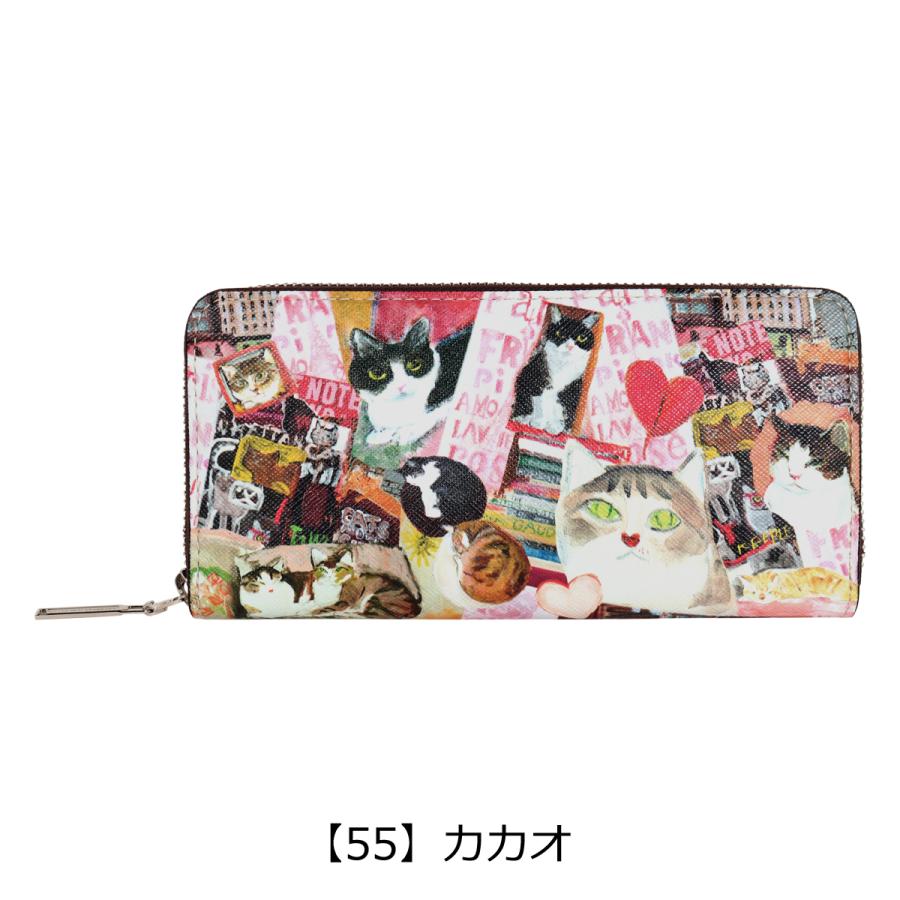 y*!様 Manhattaners マンハッタナーズ　猫　長財布 Manhattaner's（マンハッタナーズ） ロングウォレット ライブリー