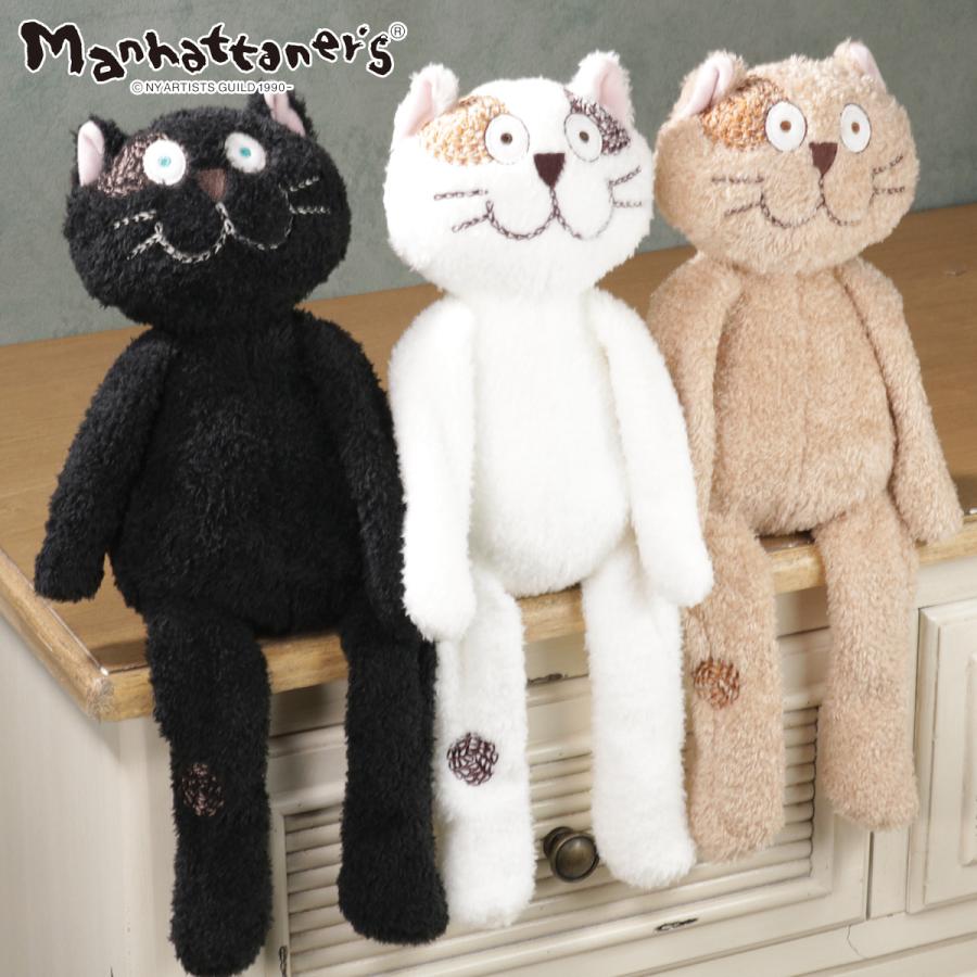 Manhattaner's（マンハッタナーズ） ぬいぐるみ 座る 猫 ねこ Mサイズ