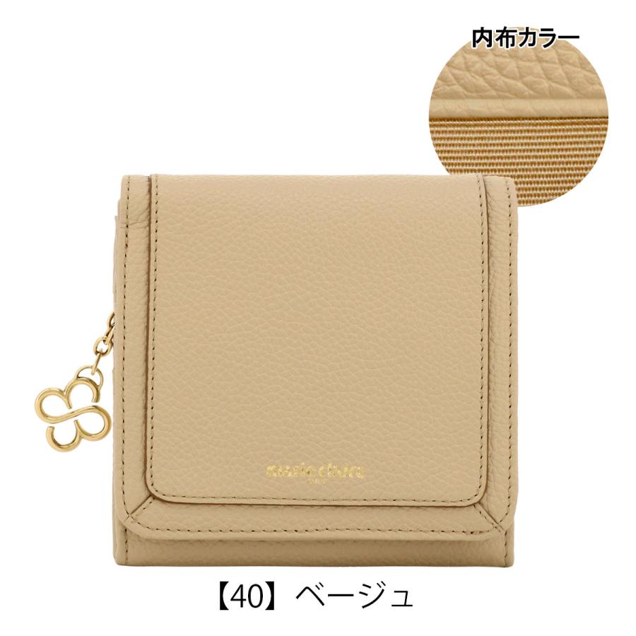 Marie Claire（マリ クレール） 二つ折り財布 ミニ財布 本革