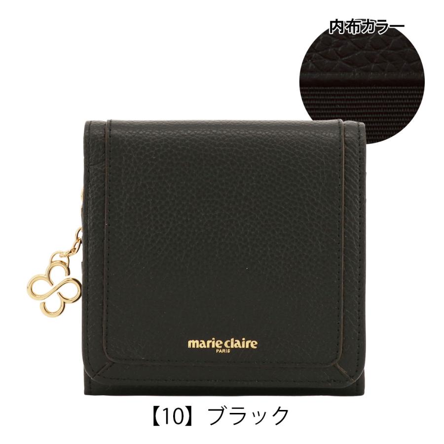 Marie Claire（マリ クレール） 二つ折り財布 ミニ財布 本革
