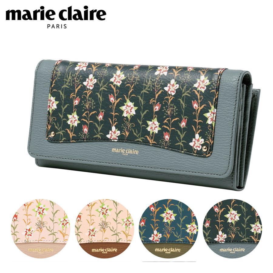 Marie Claire マリクレール 長財布 かぶせ フラワリー Marie Claire マリクレール 長財布 かぶせ フラワリー