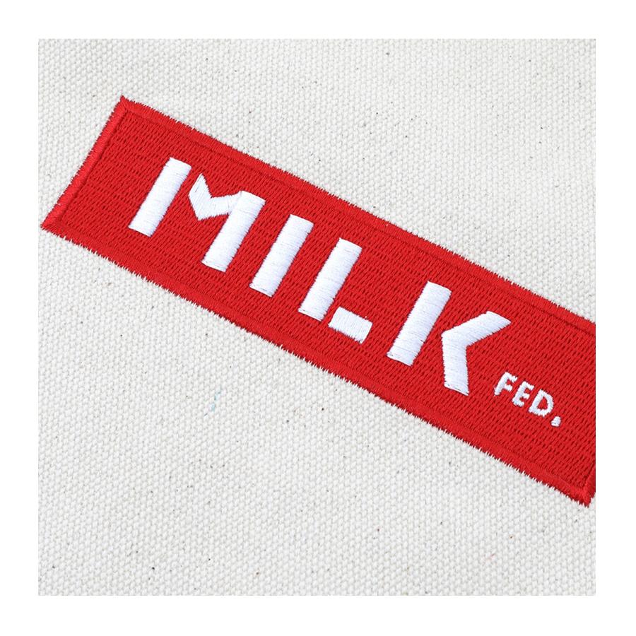 MILKFED. サコッシュ メンズ レディース 03191089 ミルクフェド EMBROIDERED BAR SACOCHE W/STRAP キャンパス｜sacsbar｜10