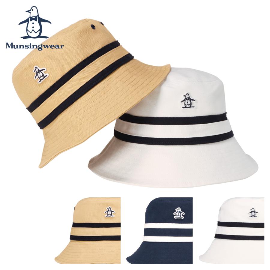Munsingwear（マンシングウェア） ゴルフ バケットハット 帽子 ロゴ