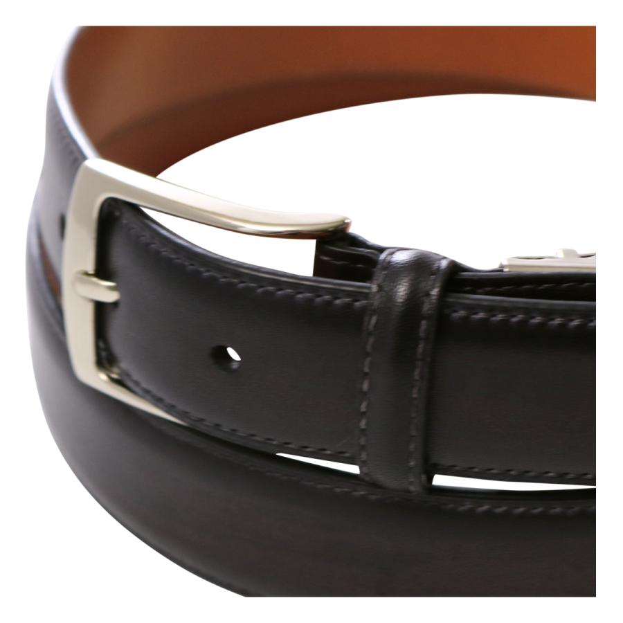 【ほぼ未使用】マグナーニ MAGNANNI レザーベルト MAGNANNI（マグナーニ） ベルト レザーベルト ブラウン スペイン製