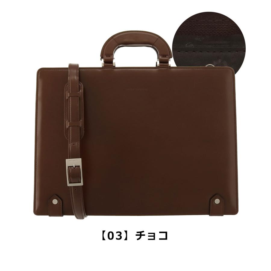 【新品】mila schön ミラショーン ビジネスバッグ ブラウン　レザー mila schon（ミラショーン） ブリーフケース メンズ 日本製 ニュー