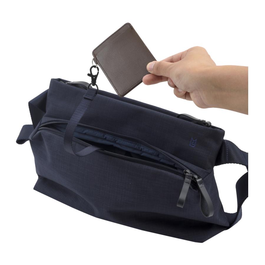 MILESTO STLAKTショルダーバッグ ブラック MLS712-XNV防水 MILESTO（ミレスト） ショルダーバッグ STLAKT Sサイズ メンズ