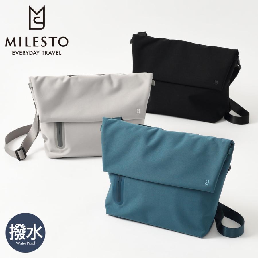 MILESTO ミレスト ショルダーバッグ 撥水 防水 リキッド メンズ