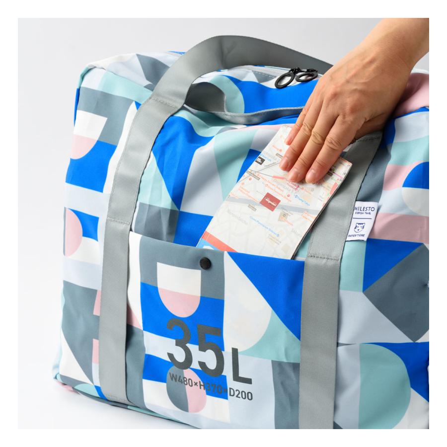 ボストンバッグ RIWAY MILESTO ミレスト パピエティグル ボストンバッグ 折りたたみ式