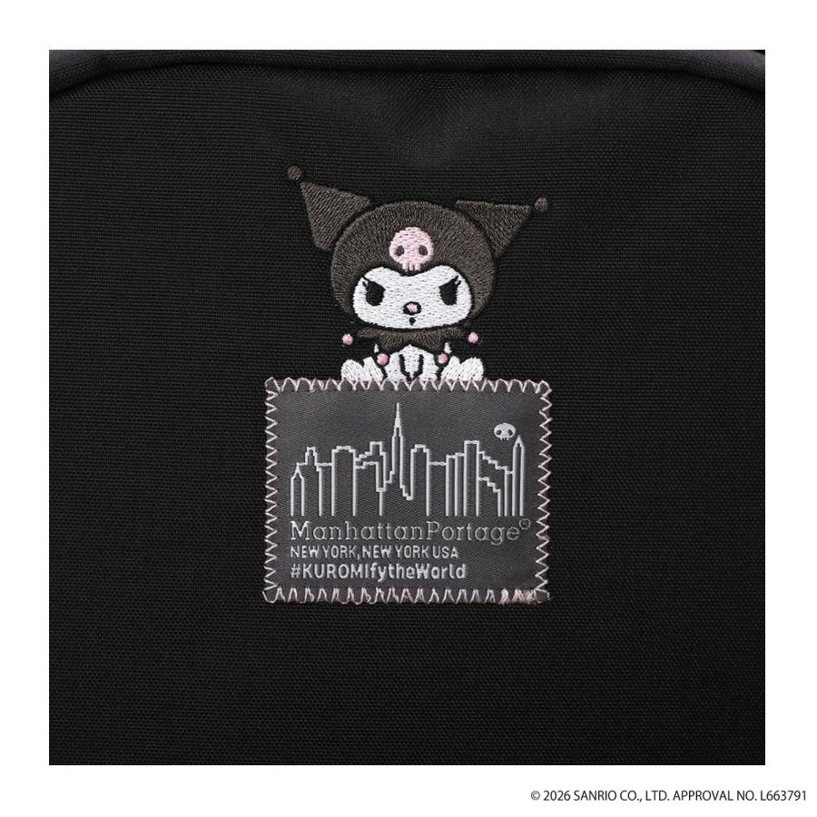 マンハッタンポーテージ リュック A4 25L クロミ サンリオ レディース MP2236-500KRM manhattanportage Kuromi 刺繍 キャラクターの画像