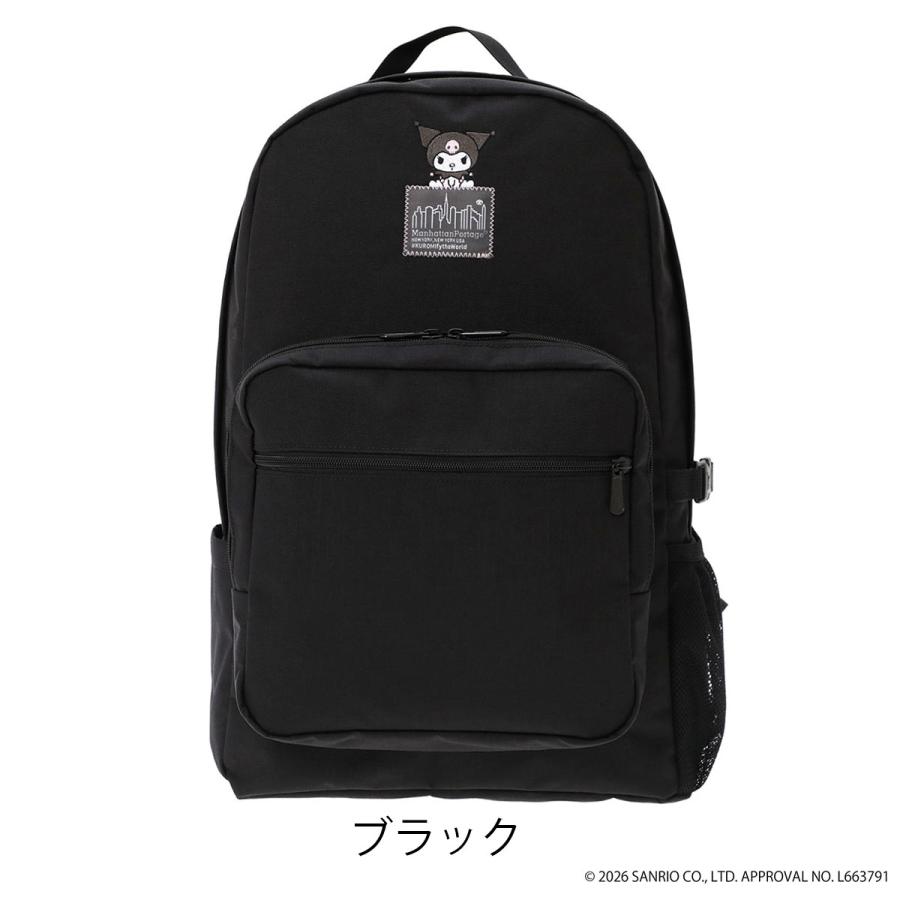 マンハッタンポーテージ リュック A4 25L クロミ サンリオ レディース MP2236-500KRM manhattanportage Kuromi 刺繍 キャラクターの画像