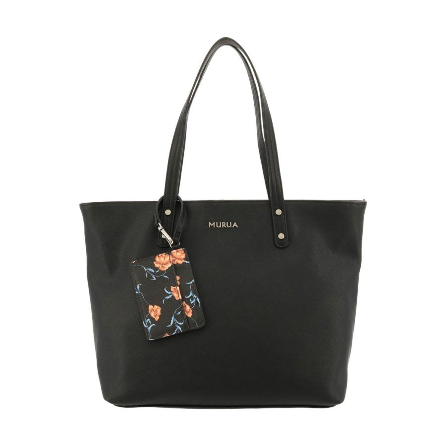 ムルーア トートバッグ レディース Mr B665 Murua 花柄 ファスナー付き