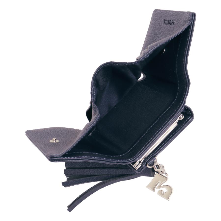 MURUA（ムルーア） 三つ折り財布 スナップボタン タッセル mr-w1322