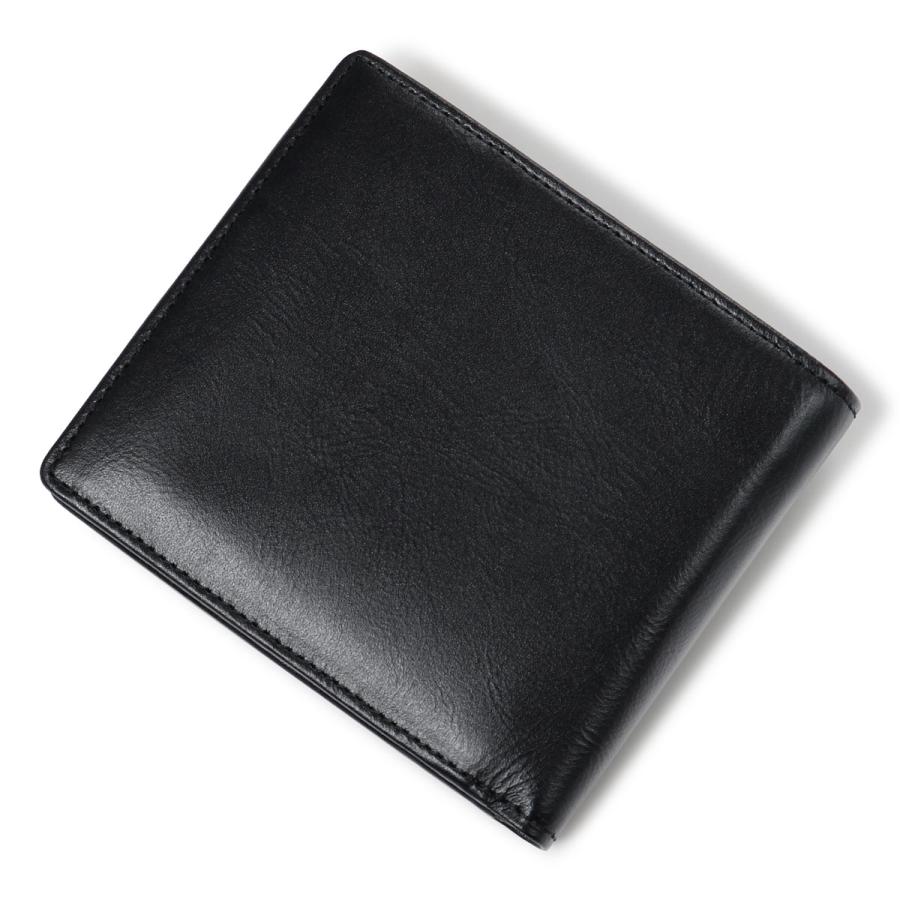 新品　ミラショーン　メンズ　カーフレザー　二つ折り財布　黒 楽天市場】【正規販売店】mila schon CALF LEATHER 中ベラ付二