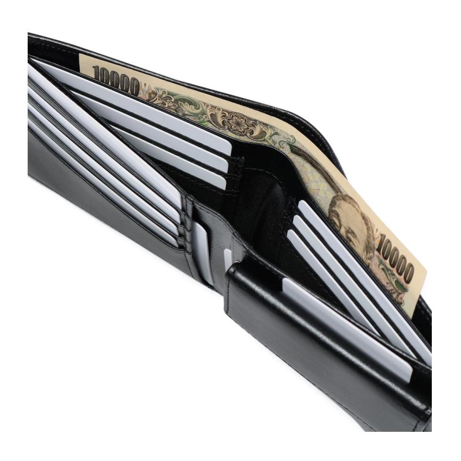 mila schon（ミラショーン） 二つ折り財布 本革 シャドウスムース