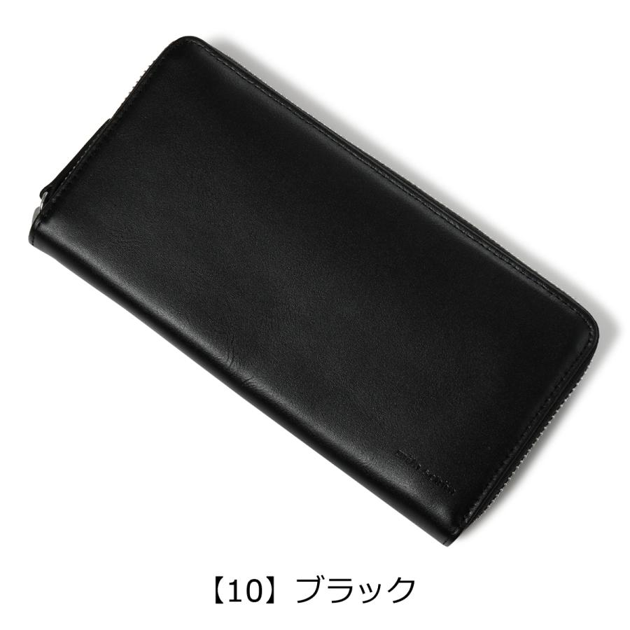 mila schon（ミラショーン） 長財布 ラウンドファスナー 本革 シャドウ