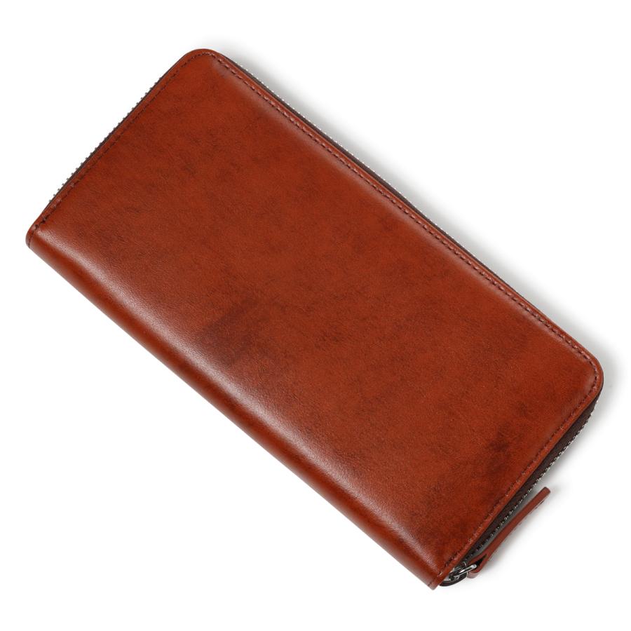 mila schon（ミラショーン） 長財布 ラウンドファスナー 本革 シャドウ