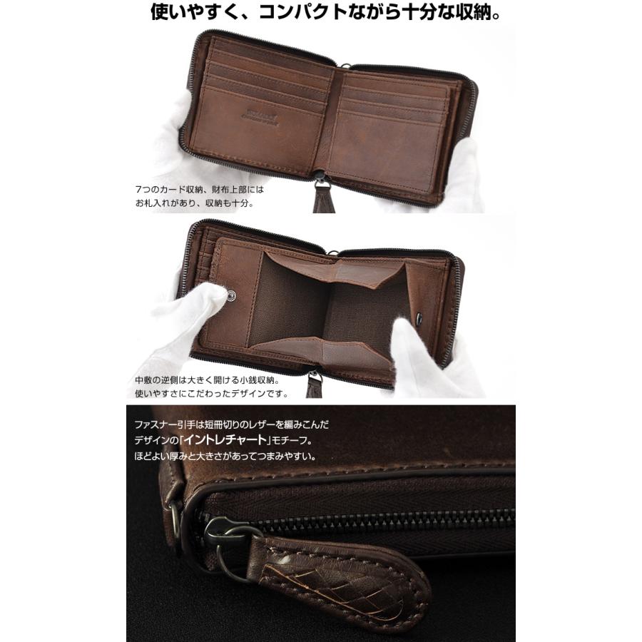 希少 ノマドイ 二つ折り財布 シュリンクレザー ライダースラウンドジップ 黒新品 ノマドイ コンパクト二つ折り財布 シュリンクレザー ラウンドジップ 黒