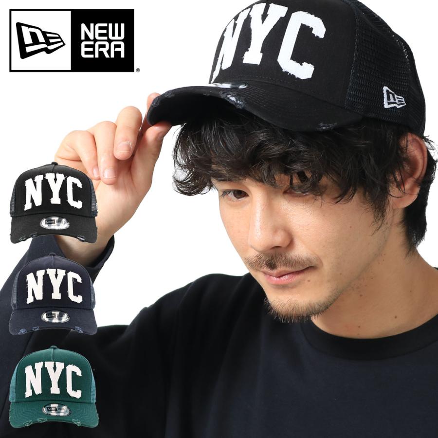 ニューエラ メッシュキャップ メンズ 9forty A Frame New Era ダメージ加工 帽子 サックスバーpaypayモール店 通販 Paypayモール