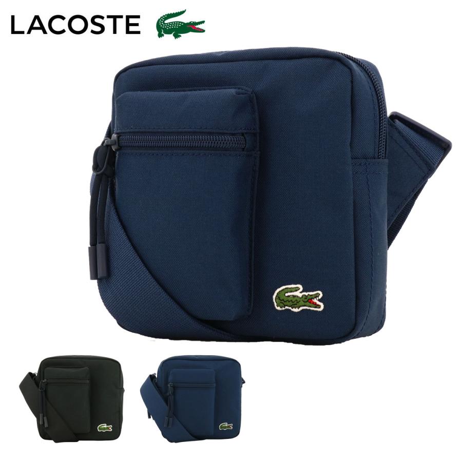 ラコステ ショルダーバッグ NH4101N メンズ LACOSTE ネオクロコ ジップカメラバッグ ミニショルダー ポシェット