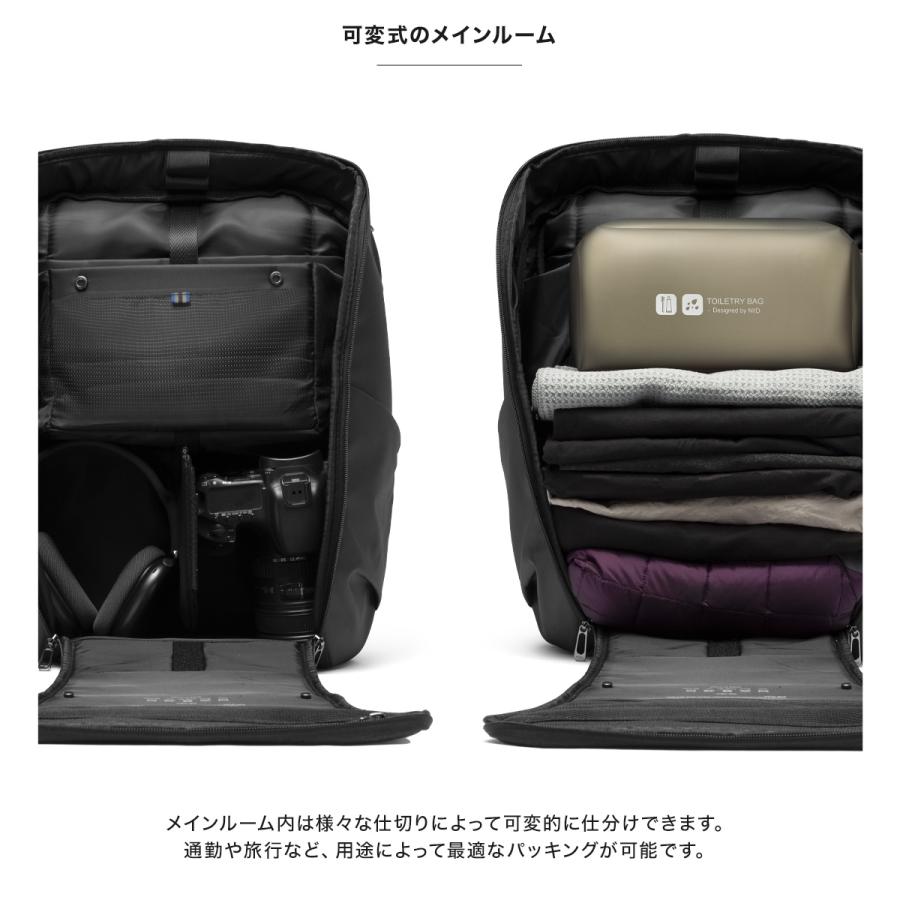 ニード　リュックサック　ビジネスバッグ バックパック＋カメラ用インナーバック付き ニード リュック メンズ レディース デコード DECODE NIID 撥水