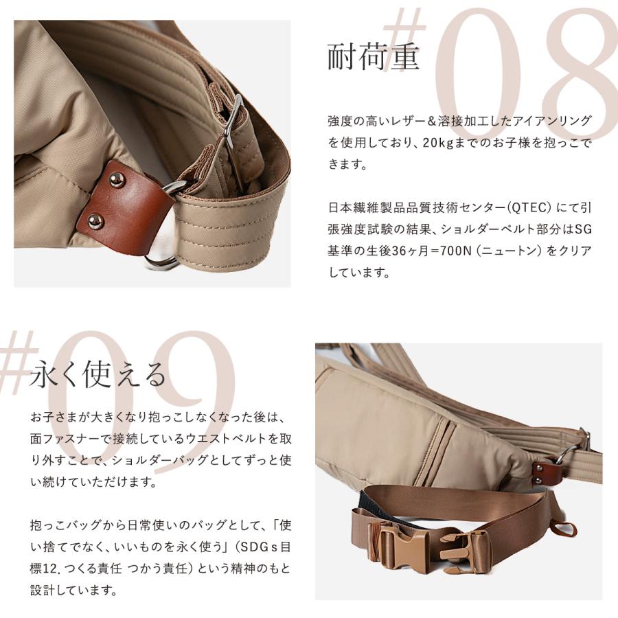 【aky様】 N/ORN ノルン 抱っこバッグ チャコールブラウン ショルダー付 N/ORN（ノルン） 抱っこ紐 抱っこひも ヒップシート ショルダーバッグ