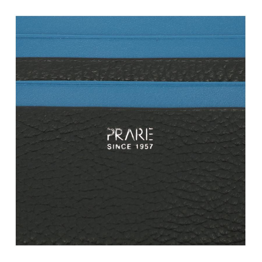 conges payes イタリア生地 フードコート 青 F ゆったり PRAIRIE 1957 プレリー 財布 二つ折り 本革 メンズ レディース