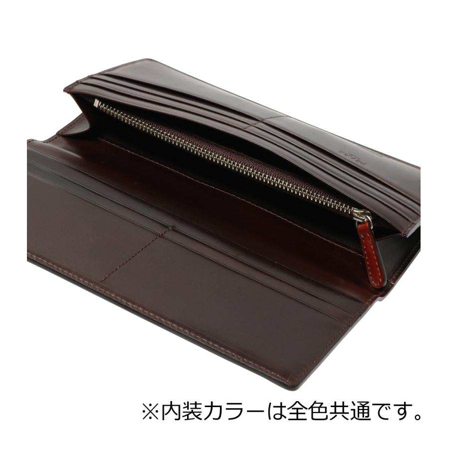 プレリー ギンザ 長財布 かぶせ 本革 NP49038 日本製 ナチュラルコードバン PRAIRIE GINZA レザー 馬革の画像