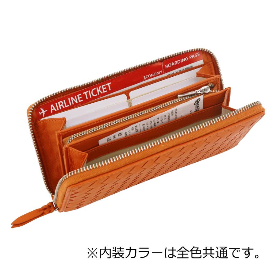 le prairies（ルプレリー） ギンザ 長財布 羊革 ラウンドファスナー 本