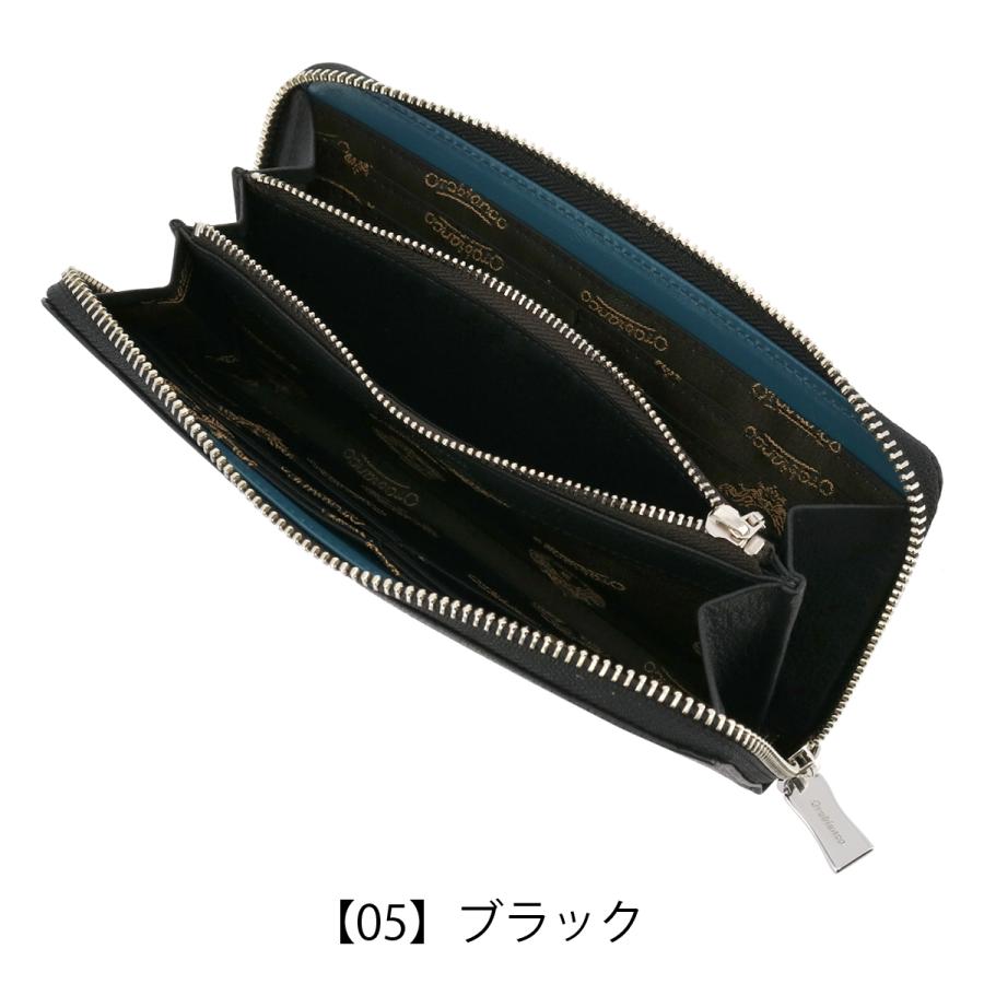 Orobianco（オロビアンコ） 長財布 ラウンドファスナー 本革 ポイン