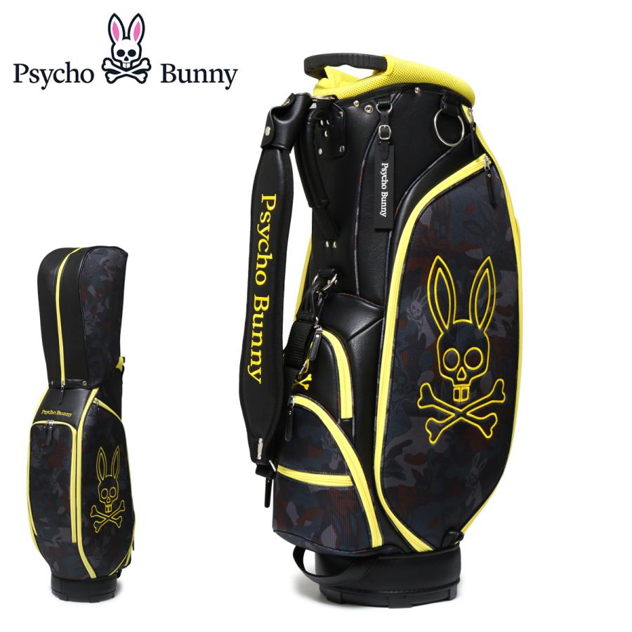 Psycho Bunny サイコバニー ゴルフ キャディバッグ カート型 9型 4分割 