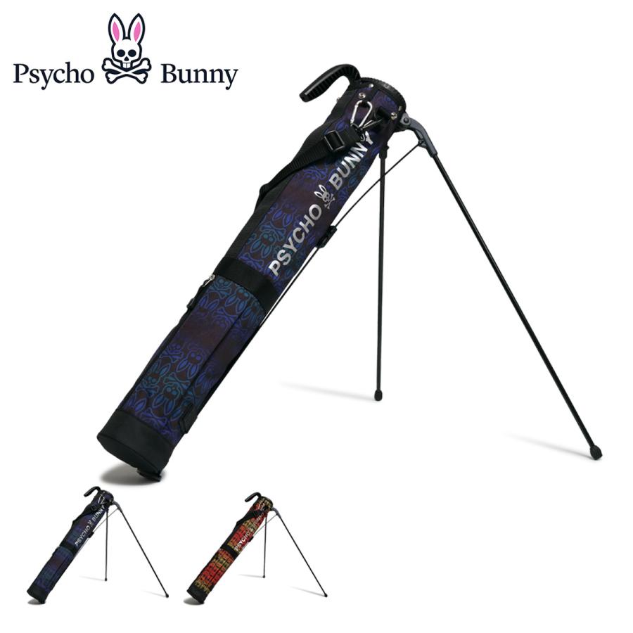 F1892 【美品】サイコバニー　セルフスタンドゴルフケース PSYCHED サイコバニー ゴルフ セルフスタンド クラブケース TECNOART Psycho