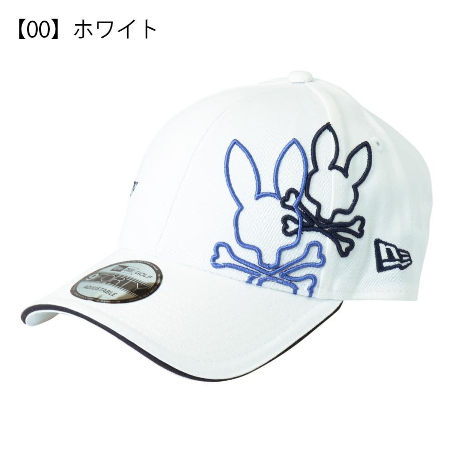 PSYCHO BUNNY 9THIRTY キャップ ホワイト　NEWERA 新品 GOLF]NEW ERA×Psycho Bunny 9THIRTY コーデュロイ キャップ