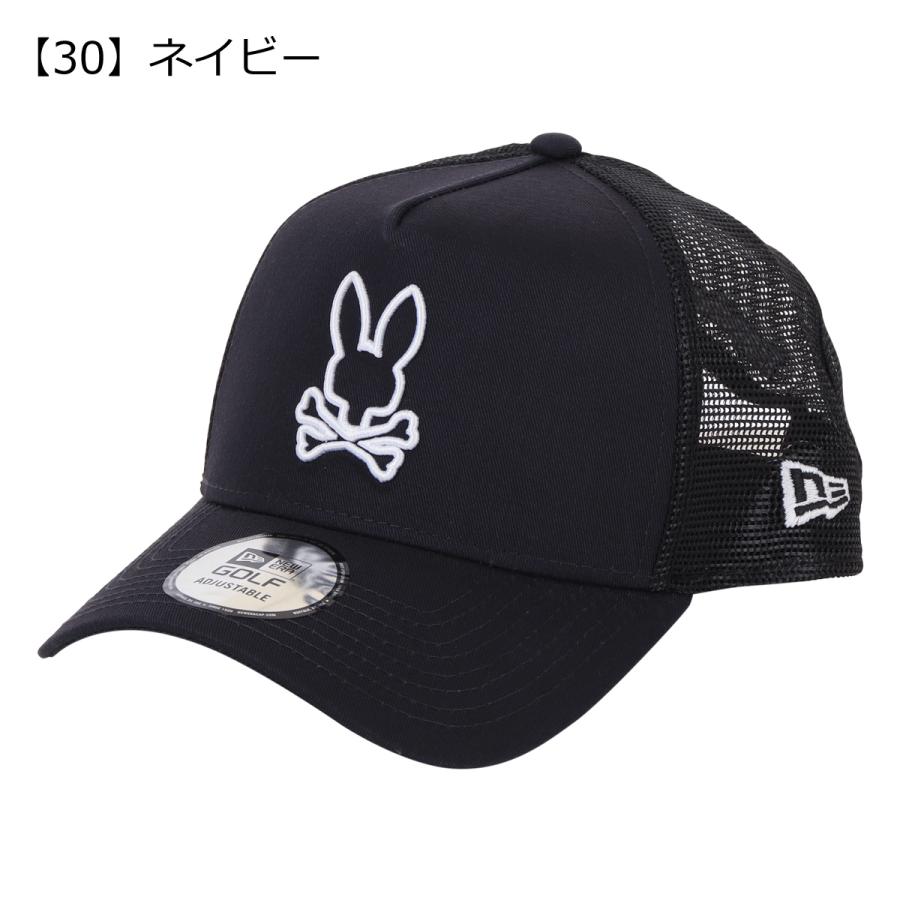 レア/廃番【ニューエラ×サイコバニー】限定コラボ ゴルフ メッシュキャップ 白 NEW ERA - レア/廃番【ニューエラ×サイコバニー】限定コラボ